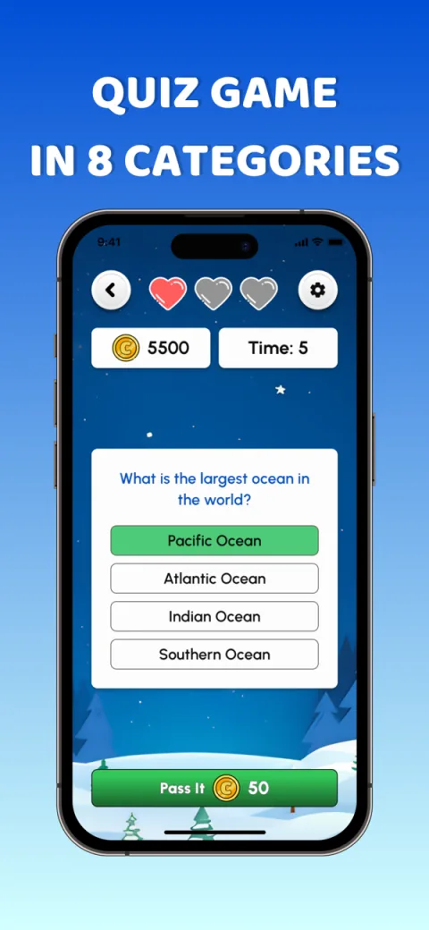 Word and Quiz app screenshot