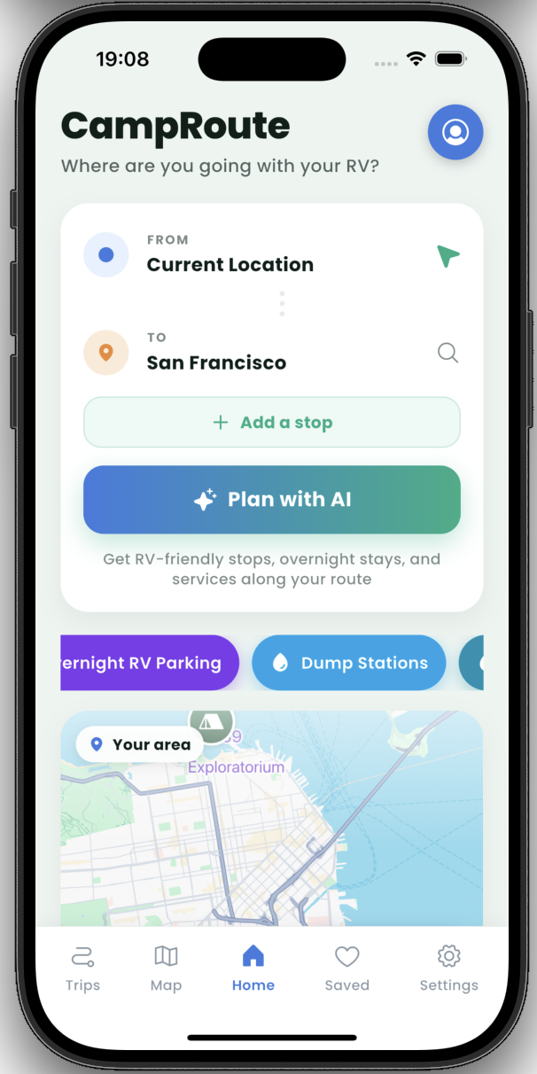 CampRoute App