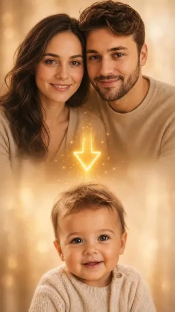 Baby predicted from two parents' photos